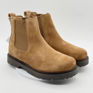 Birkenstock Highwood Chelsea Slip-On Boot 39 / US 8 Womens Dark Tea Brown Suede